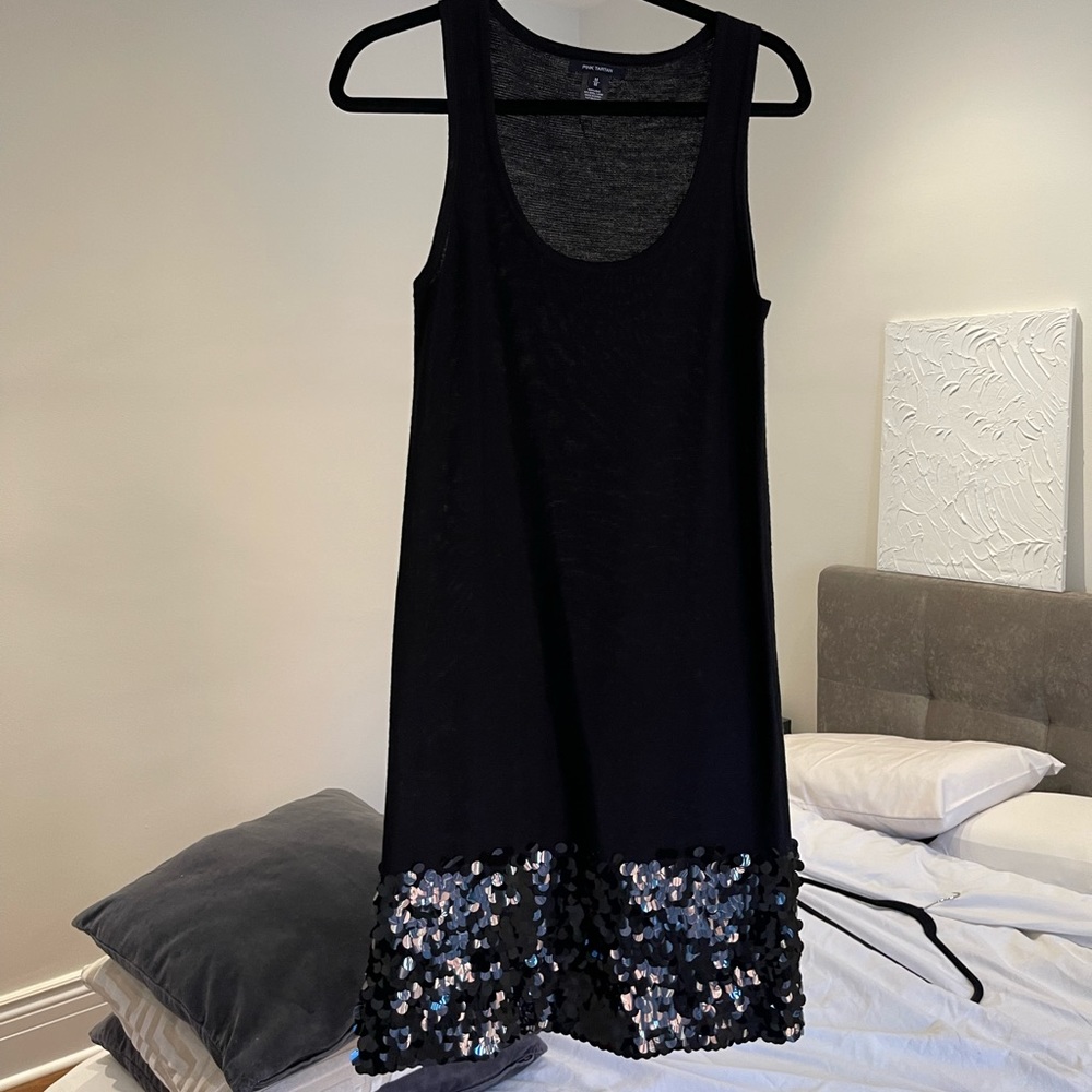 PINK TARTAN knit dress